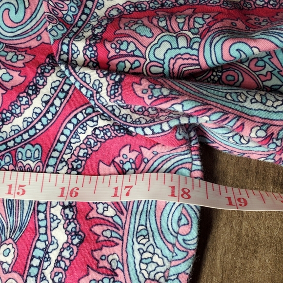 Talbots Classic Crewneck Tee - Mod Paisley - Women's Size Medium Petite PM NWOT - Picture 5 of 15